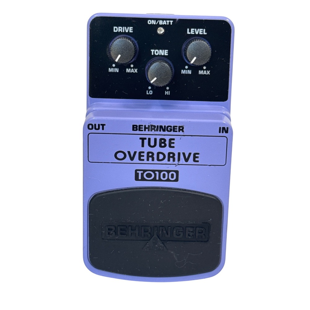 Behringer TO100 Tube Overdrive Guitar Effects Pedal Purple Stompbox Tested